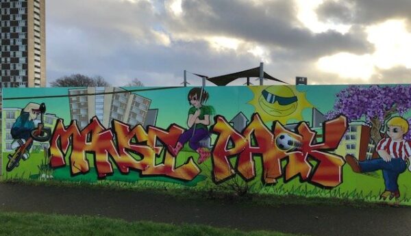 Colourful Street Art at Mansel Park Southampton